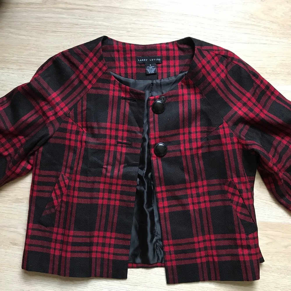 Larry Levine Plaid Blazer or Jacket